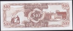 Guyana 10 Dolar 1966 - 1992 Çil Pick 23f