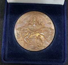 Balıklı Rum Hastanesi Vakfı'nın Kuruluşunun 250. Yıl Dönümü 1753-2003 Bakır Kaplama Hatıra Madalya, Kutulu 60mm