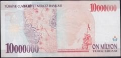 7.Emisyon 10.000.000 Lira A27 382797 Çok Temiz+