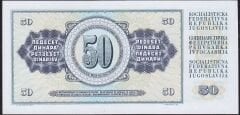 Yugoslavya 50 Dinar 1968 Çilaltı