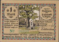 Almanya 1 Mark Notgeld 1920 Çil