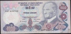 6.Emisyon 1.Tertip 1000 Lira A47 426794 Haliyle