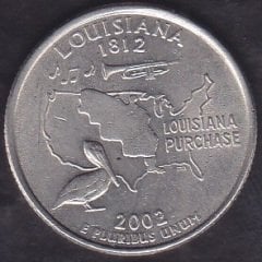 Amerika Çeyrek Dolar 2002 Hatıra Louisana