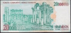 7.EMİSYON 20 000 000 LİRA G80 631401 ÇOK TEMİZ +
