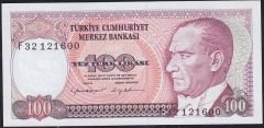 7.Emisyon 2.Tertip 100 Lira F32 121600 Çil