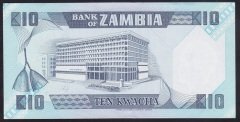 Zambia 10 Kwacha 1980 - 1988 Çil Pick 26e