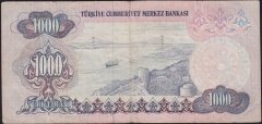6.Emisyon 1.Tertip 1000 Lira A46 108898 Temiz