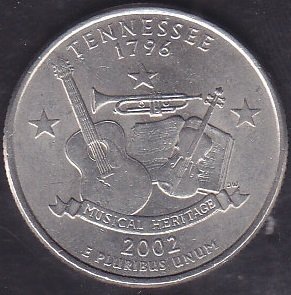 Amerika Çeyrek Dolar 2002 Hatıra Tennessee
