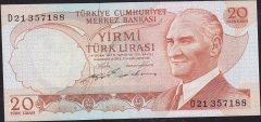 6.Emisyon 2.Tertip 20 Lira D21 357188 Çilaltı