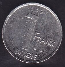 Belçika 1 Frank 1997