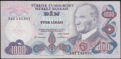 6.Emisyon 1.Tertip 1000 Lira A41 141307 Temiz
