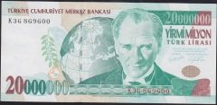 7.EMİSYON 20 000 000 LİRA K36 869600 ÇİLALTI