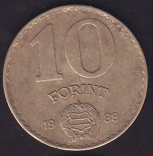 Macaristan 10 Forint 1988