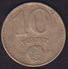 Macaristan 10 Forint 1988
