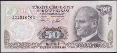6.Emisyon 2.Tertip 50 Lira J22 516764 Çilaltı Çil