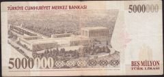7.Emisyon 5 000 000 Lira F75 676701 Çok Temiz