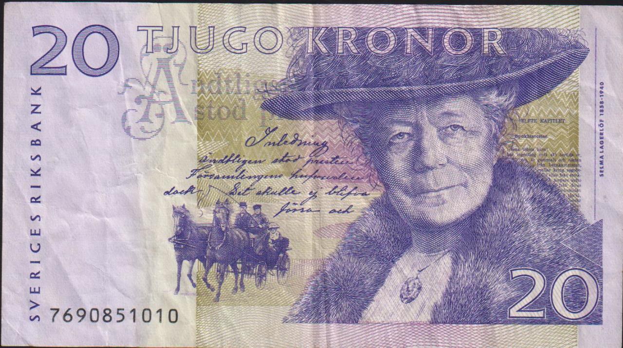 İsveç 20 Kronor 2007 Çok Temiz Pick 63c