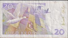 İsveç 20 Kronor 2007 Çok Temiz Pick 63c
