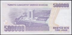 7.Emisyon 4.Tertip 500000 Lira L77 958024 Çil