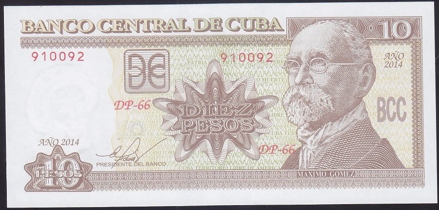 Küba 10 Pesos 2014 Çil 910092 Pick117p