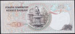 6.Emisyon 2.Tertip 50 Lira J21 427611 Çilaltı Çil