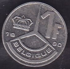 Belçika 1 Frank 1990