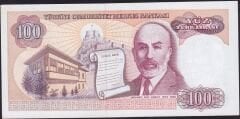 7.Emisyon 2.Tertip 100 Lira F54 786954 Çilaltı