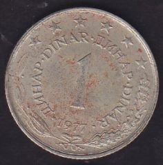 Yugoslavya 1 Dinar 1977