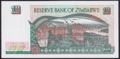 ZİMBABWE 10 DOLAR 1997 ÇİL eski kağıt para değerleri