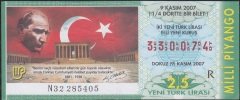 2007 9 Kasım Çeyrek Bilet - R Serisi