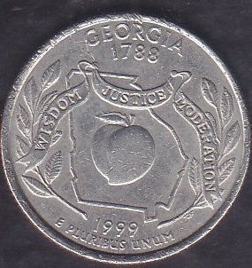 Amerika Çeyrek Dolar 1999 Hatıra Georgia