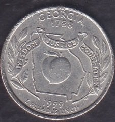 Amerika Çeyrek Dolar 1999 Hatıra Georgia