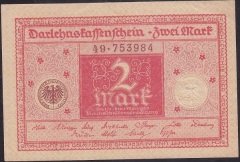 Almanya 2 Mark 1920 Çİlaltı Çil ( R65b )