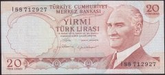 6.EMİSYON 4.TERTİP 20 LİRA I88 712927 ÇÇT