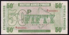 İngiltere Ordu 50 New Pence 1972 Çilaltı
