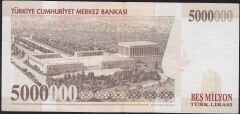 7.Emisyon 5.000.000 Lira G20 474055 Çok Temiz+