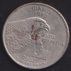 Amerika Çeyrek Dolar 2007 P Hatıra İdaho