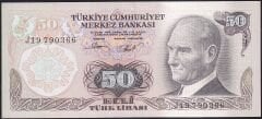 6.Emisyon 2.Tertip 50 Lira J19 790366 Çilaltı Çil