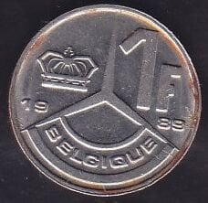 Belçika 1 Frank 1989