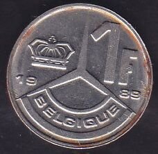 Belçika 1 Frank 1989
