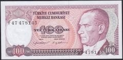7.Emisyon 2.Tertip 100 Lira F47 478145 Çilaltı Çil
