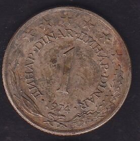 Yugoslavya 1 Dinar 1974