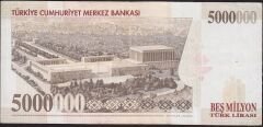 7.Emisyon 5 000 000 Lira F73 657698 Çok Temiz+