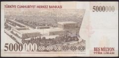 7.Emisyon 5 000 000 Lira J41 917313 Çok Temiz+