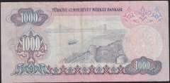 6.Emisyon 1.Tertip 1000 Lira A36 112115 Temiz ( ortada açılma var )