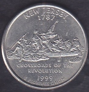 Amerika Çeyrek Dolar 1999 Hatıra New Jersey