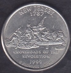 Amerika Çeyrek Dolar 1999 Hatıra New Jersey