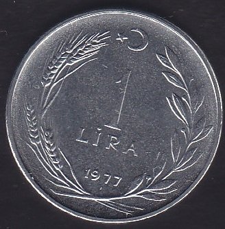 1977 YILI 1 LİRA ÇİLALTI ÇİL