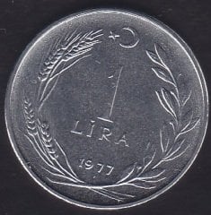 1977 YILI 1 LİRA ÇİLALTI ÇİL