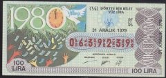 1979 31 ARALIK ÇEYREK BİLET K SERİSİ